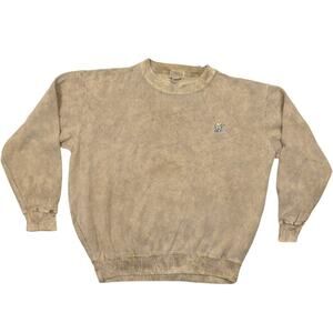 Fairway Blues Brown Cotton Pullover Sweatshirt Men's Large Made in USA Golf